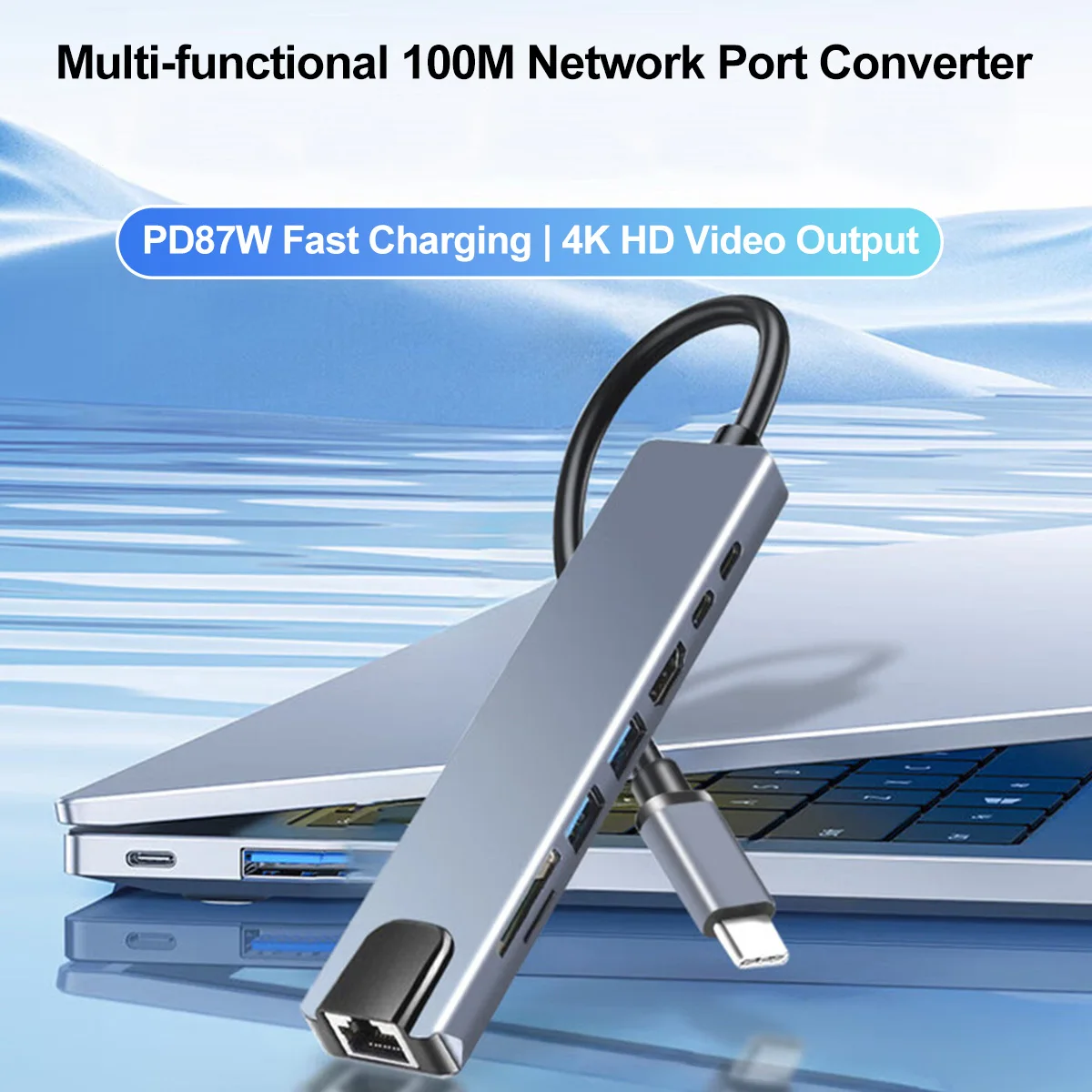 Usb C Hub Docking Station With Hdmi And Rj45 For Laptop Macbook_voghion.com
