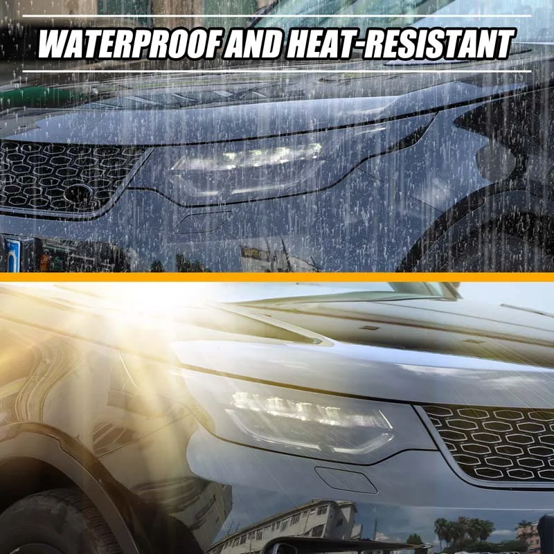 

For Land Rover Discovery 5 LR5 2017+ car headlight rear headlight film decorative sticker car exterior accessories TPU black