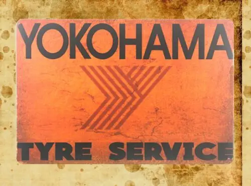 1 pcs,modern art posters Yokohama tyre service tin metal sign