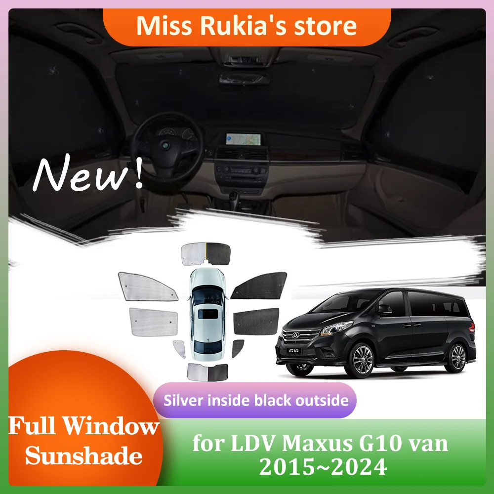 Car Sunshades for LDV Maxus G10 van 2015~2024 2016 Roof Windows Sun Visor Side Windshield Pad Curtain Sunroof Cover Accessories