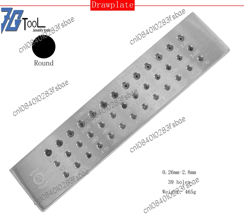 Good Quality Round Shape Tungsten Carbide Wire Drawplate for Jewelry Making