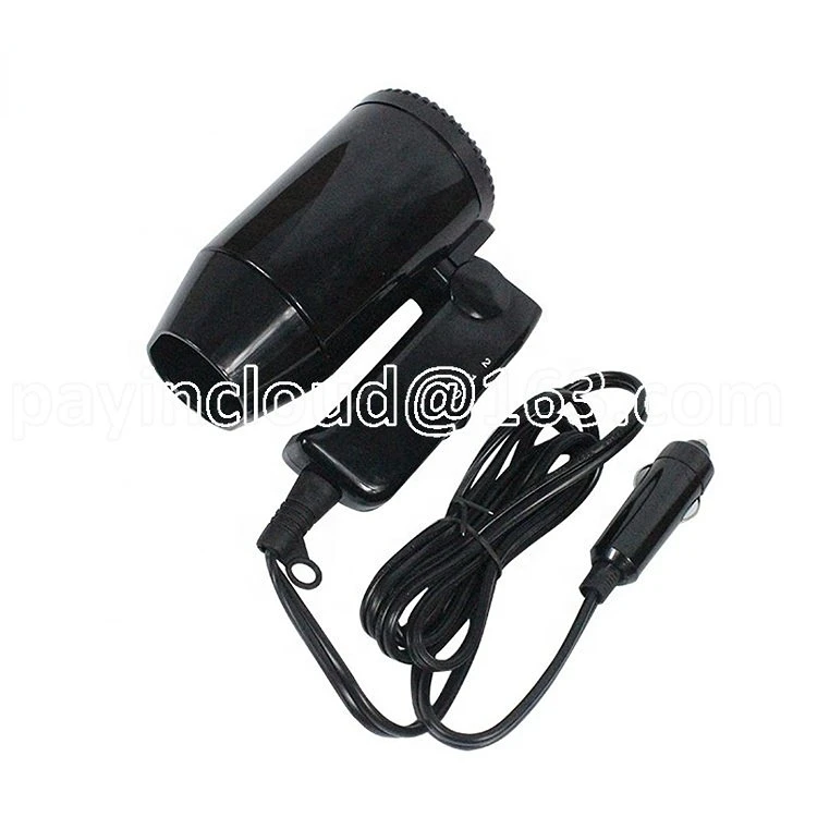 New Direct Factory Supply Fold DC Motor 2 Speed Settings Ionic Hair Dryer Compact 12V for Car