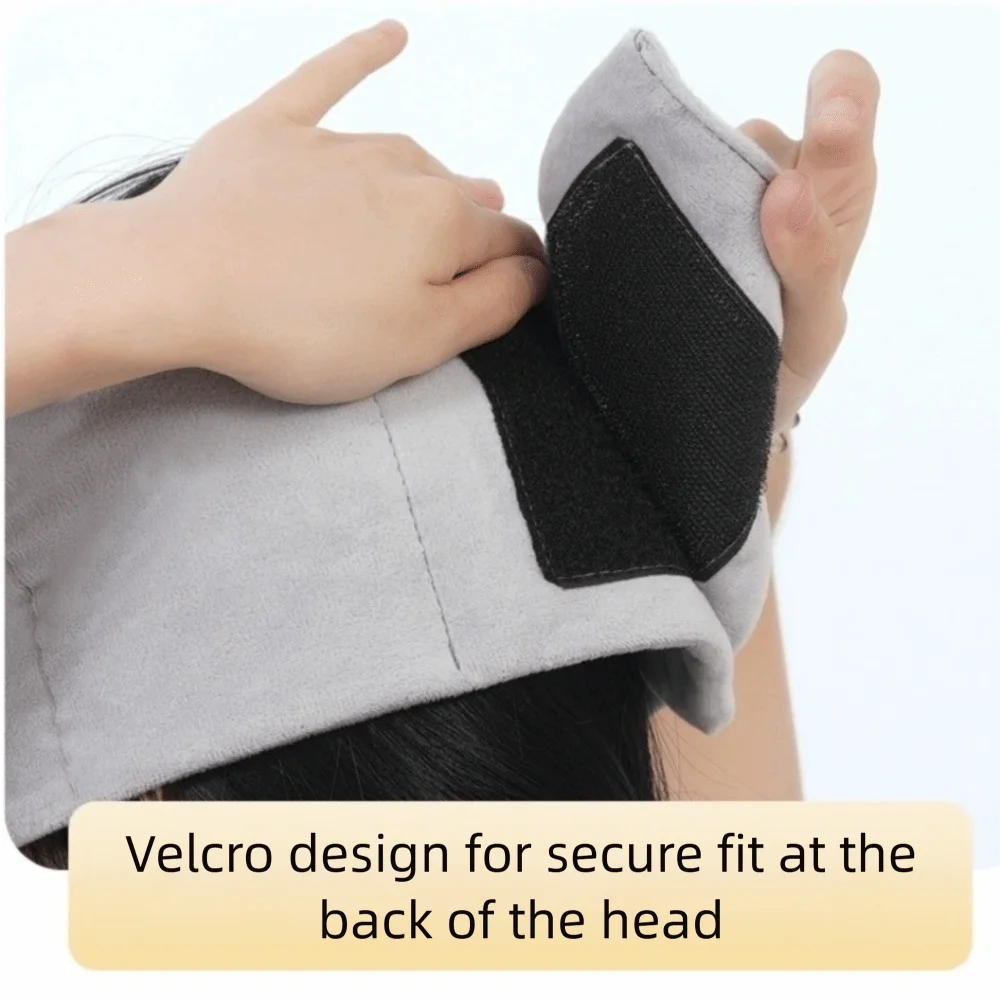 Soft Weighted Eye Mask Cotton Blend Light Blocking Gravity Weighted Head Wrap Washable Gentle Pressure Gravity Sleep Masks