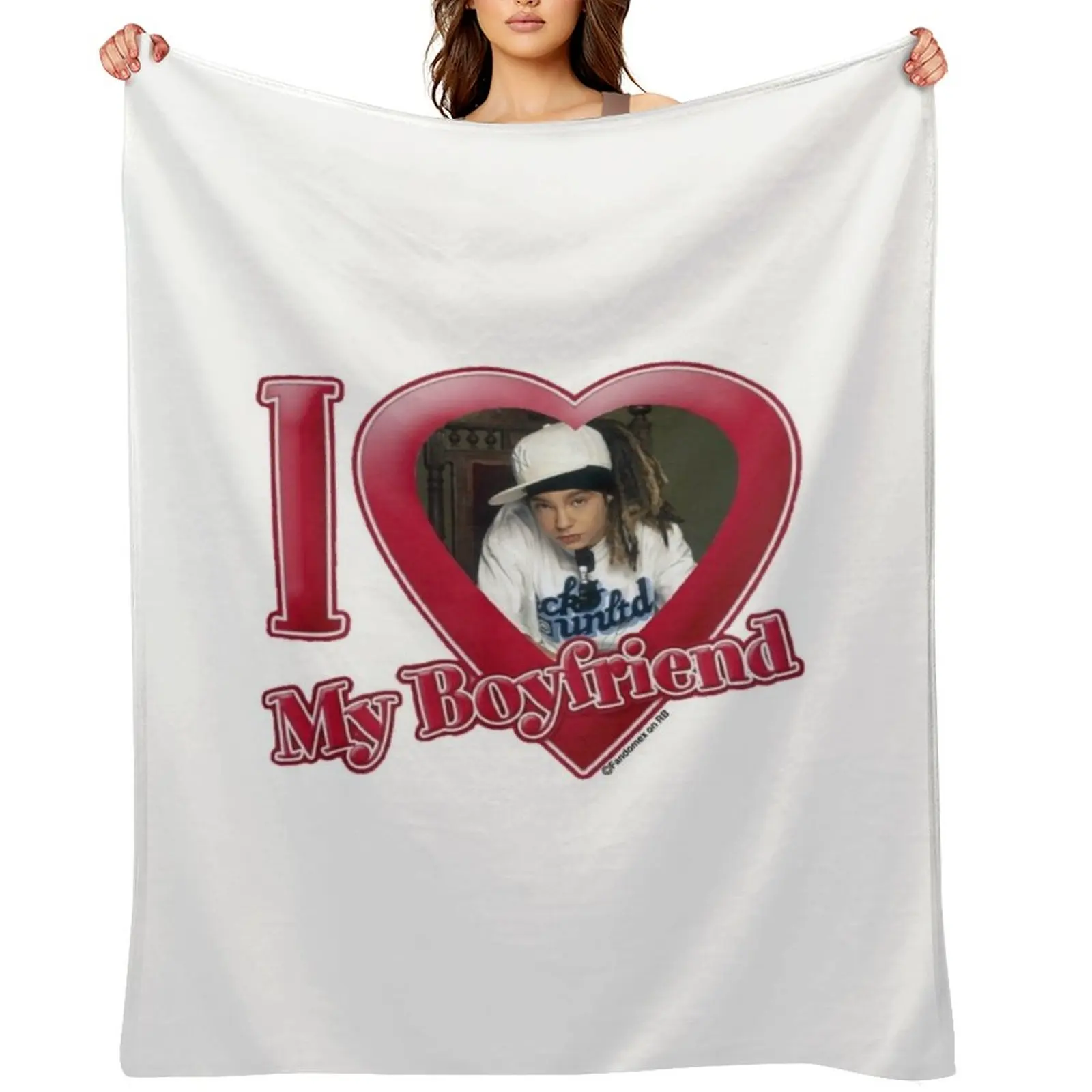 

I LOVE MY BOYFRIEND TOM KAULITZ DESIGN Throw Blanket Thins Kid'S Loose Designers Blankets