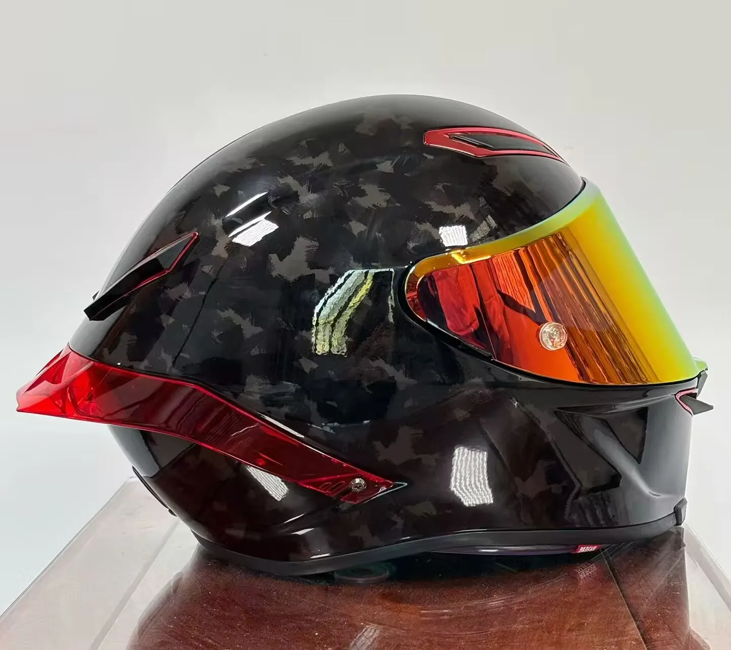 Casco de Motocicleta Integral con Diseño de Flor de Hielo Brillante, Material ABS, para Hombres y Mujeres, Casco para Scooter