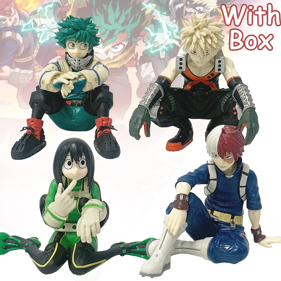 9-21CM My Hero Academia Katsuki Deku Todoroki Shoto Himiko Toga Break Time Anime figura modelo colección muñeca juguete para niños regalo