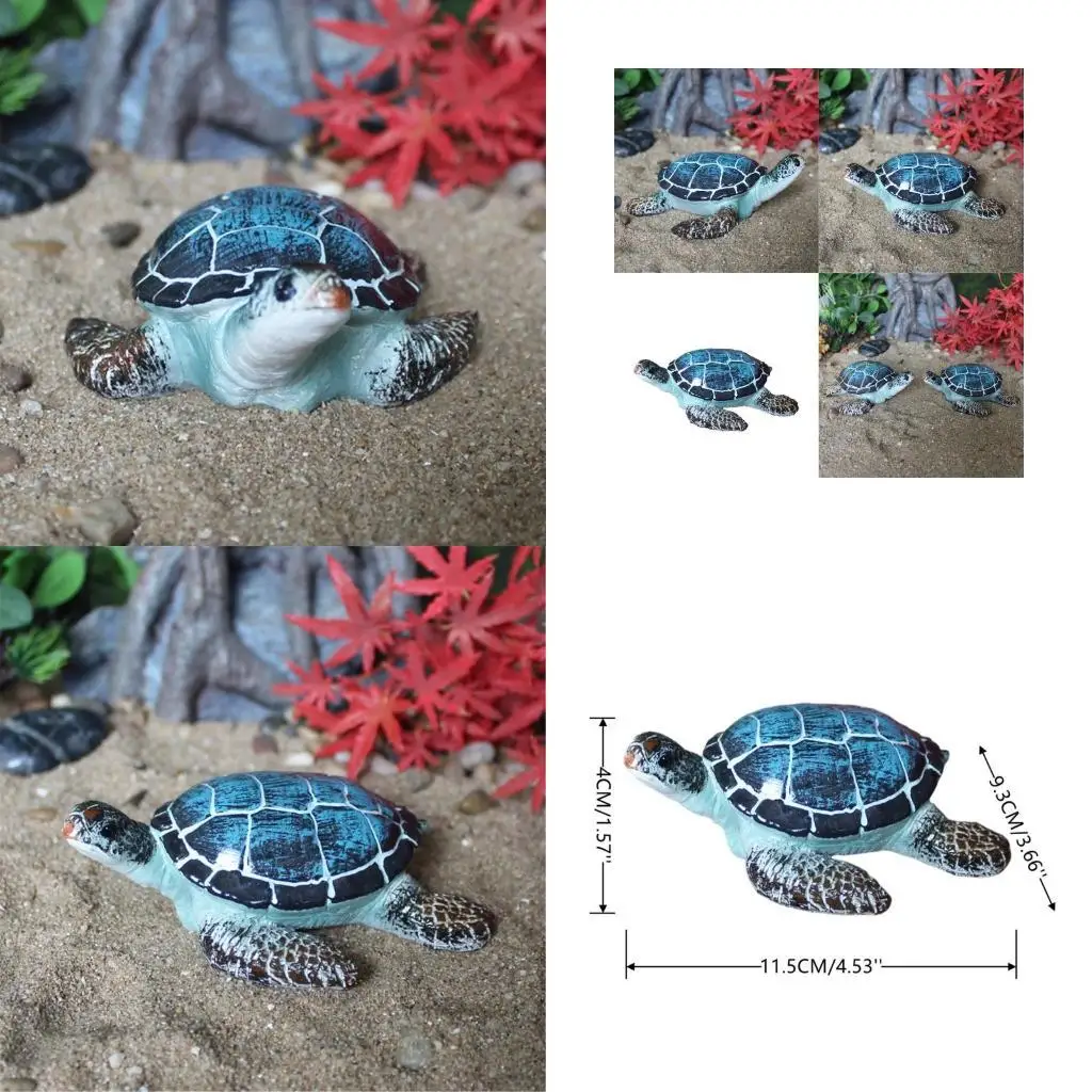 

G6KF Simulation Turtles Resin Craft Micro Landscape Gardening Flower Pots Decoration