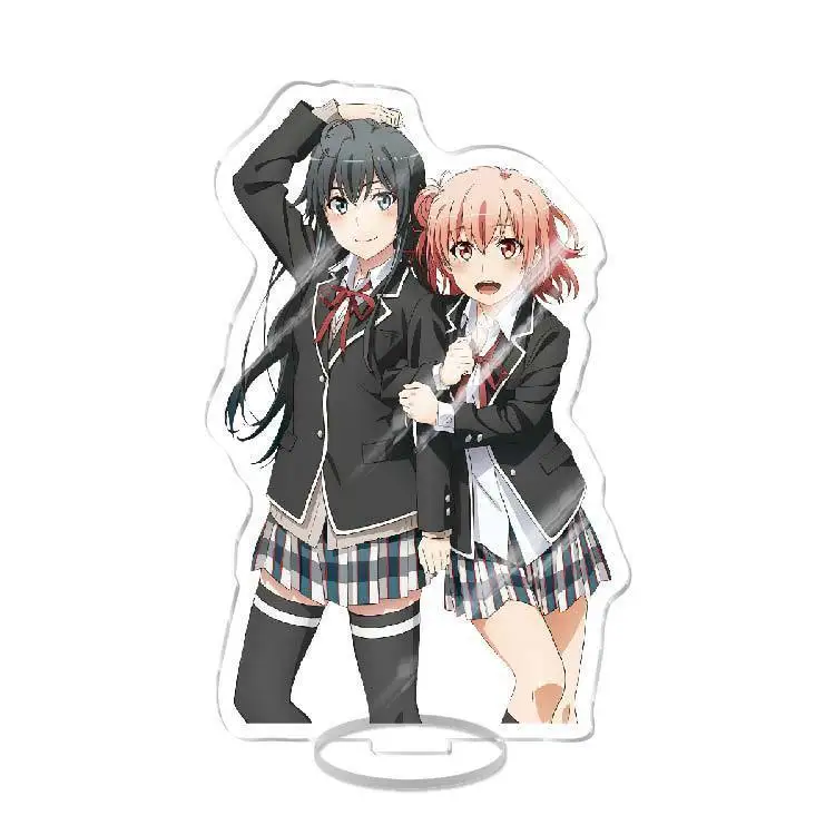 أنيمي بلدي في سن المراهقة رومانسية كوميديا SNAFU الاكريليك حامل نموذج يوكينوشيتا يوكينو تأثيري زخارف مكتب نموذج لوحة الدعائم الحلي الهدايا