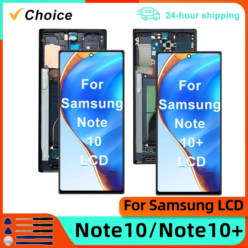New Test TFT For Samsung Galaxy Note 10 Note 10 Plus Display Touch Digitizer Assembly For SM-N970F SM-N975U Replacement Parts