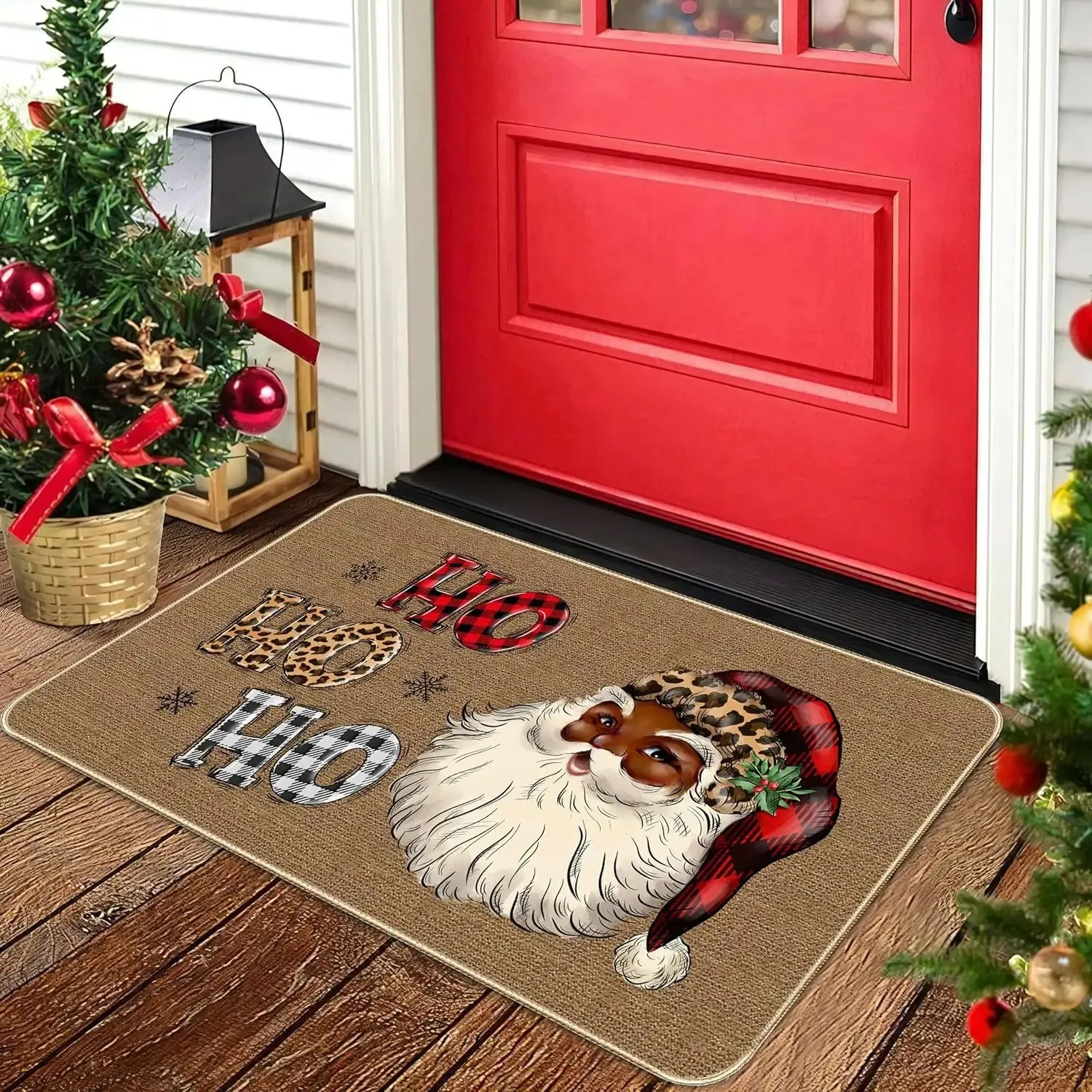 VIKAMA Nutcracker Carpet Entrance Hallway Wear-Resistant Door Mat Indoor/Outdoor Christmas Decorative Floor Mat Home Decor INS