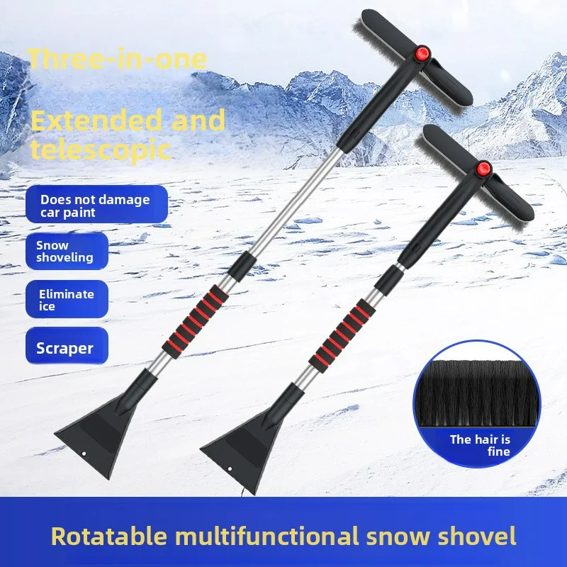 

The Car Windshield Snow Scraper Is a Detachable and Expandable Multi-Functional Car Cleaning Tool for Winter