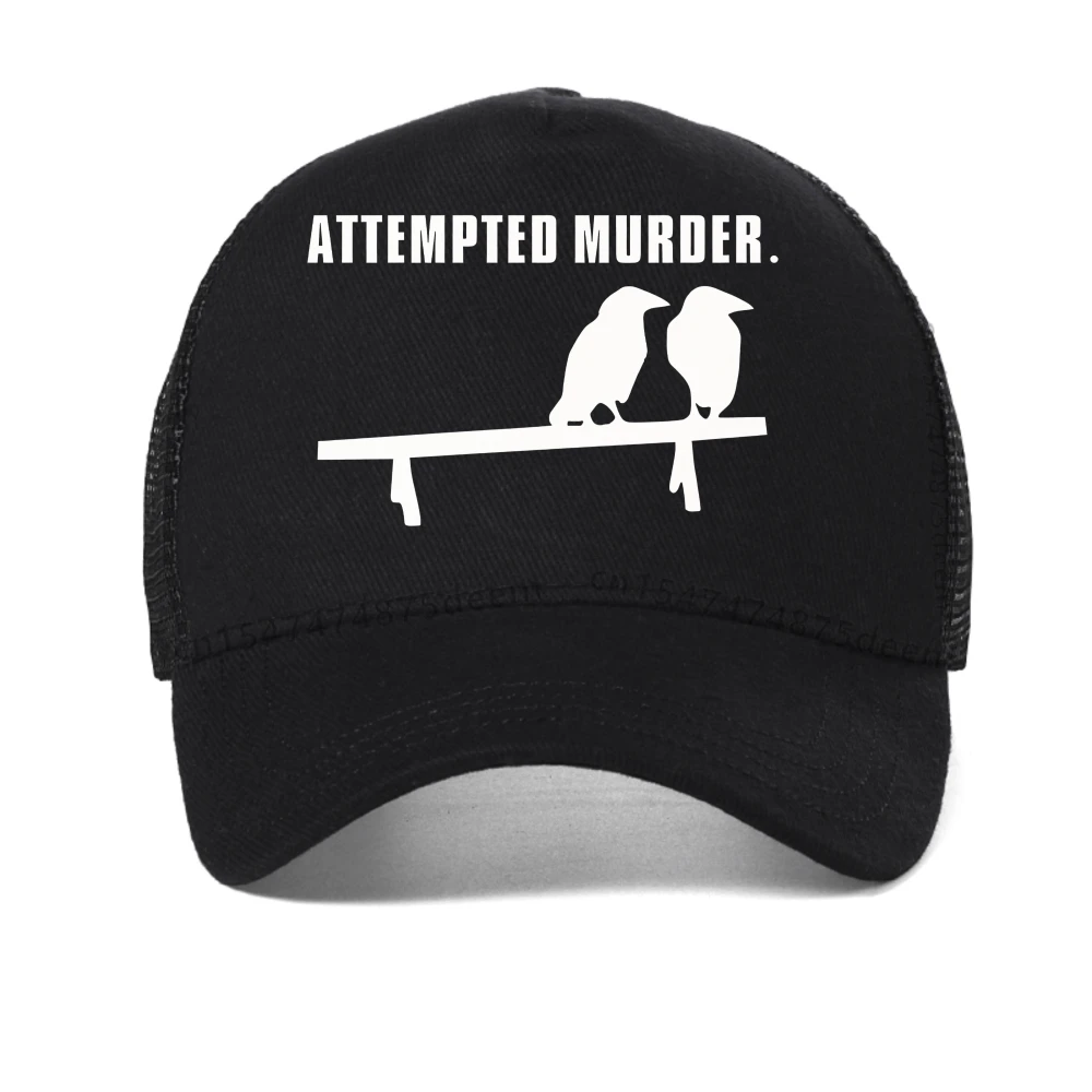 

Attempted Murder Printing baseball cap For Men Wowen Summer fashion Breathable sun hat casual adjustable mesh cool Trucker hats