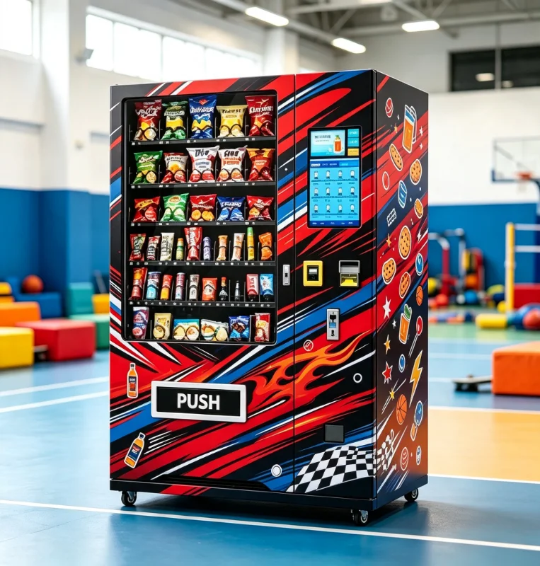 24H Unmanned Smart Vending Equipment OEM ODM Service Flexible Internal Goods Setup Snack Beverage Machine For Mall Airport Usage