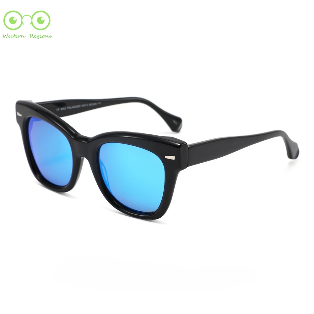 

Персонализированные солнцезащитные очки «кошачий глаз» в большой оправе для мужчин и женщин с ощущением роскоши UV400, универсальный ацетат для вождения