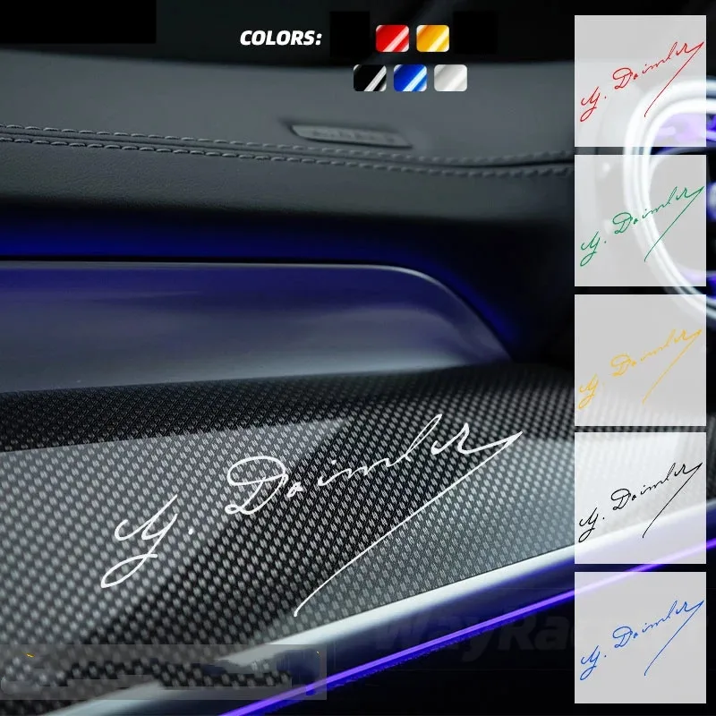 Car Interior Body Window Sticker Trunk Signature G Daimler Decal For Mercedes Benz All models A C E S CLA GLS GLE ML G Class AMG