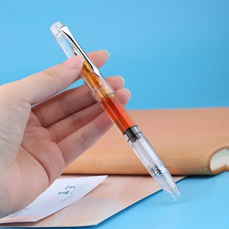 MAJOHN Final Craftsman S8 Volledig transparant spuitgietwerk Lichtgewicht editie Pen Volwassen student Schrijven Oefenpen Inktpen