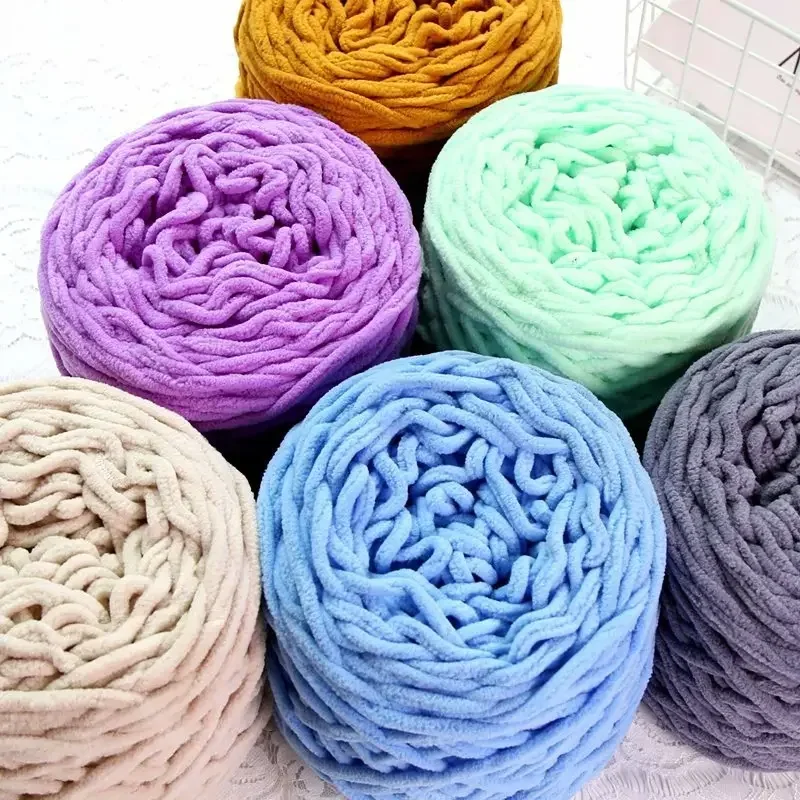 160G/Roll Soft and Durable Coarse Yarn for DIY Knitting Super Soft Thick Yarn for Beanies and Mittens Braided yarn wholesale