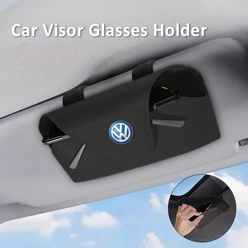 

Car sunglasses box with lychee texture For Volkswagen VW Scirocco Jetta Beetle Golf Passat Polo Tiguan Sharan Touran