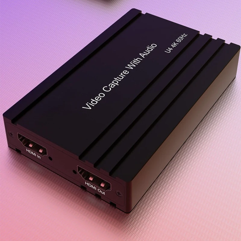 4K 60hz Video Capture Card HD To USB 3.2 1080p Live Streaming Plate for PS4 Camera PC Game Recording with Audio Mic HD Loop