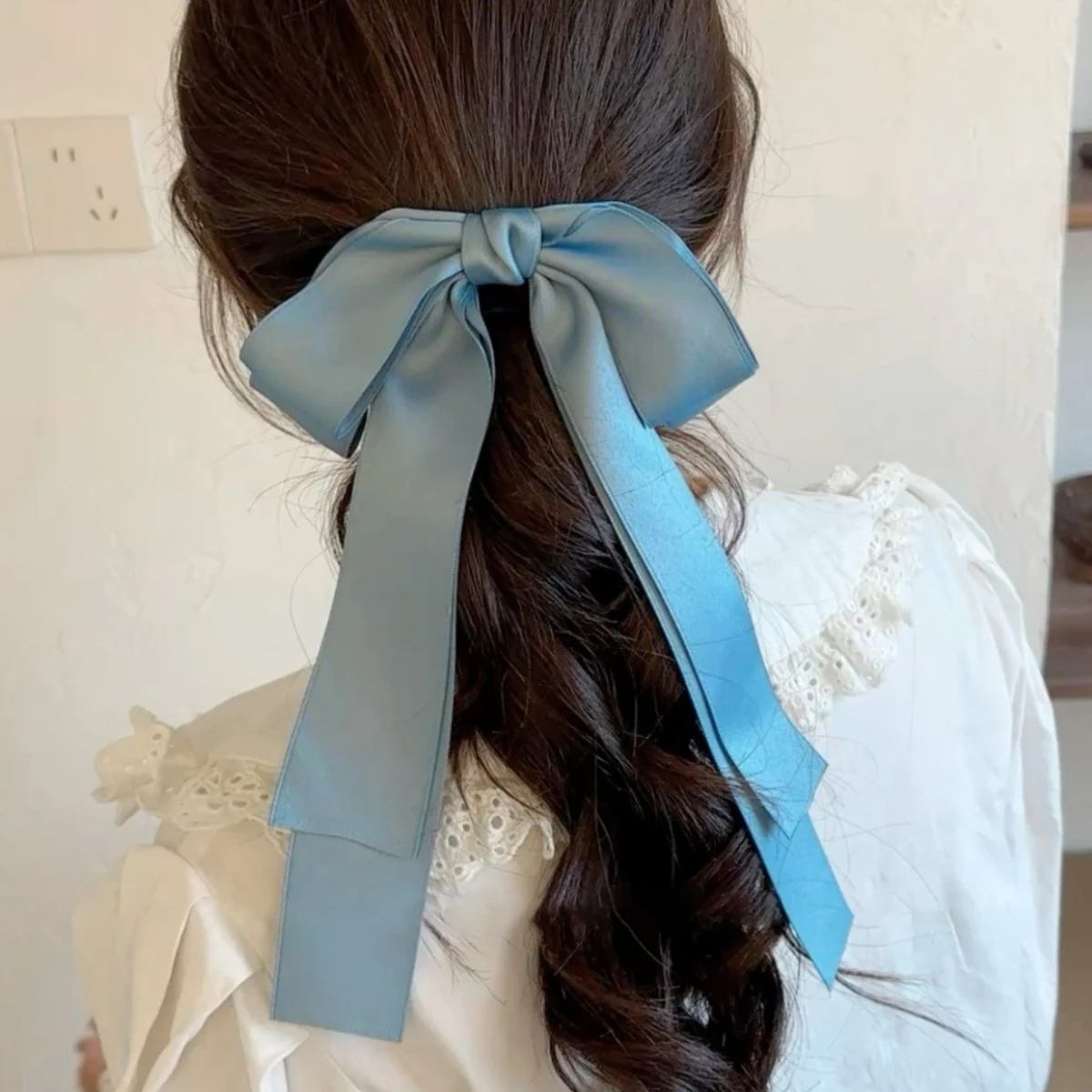 1 Stück Haarspange im Ballett-Stil mit Schleife und Schleifenband, elegante, süße und liebliche Damen-Haarschmuck im koreanischen Stil – Detail 6