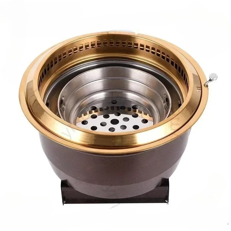 

Commercial Smoker Stainless Steel Desktop Embedded Charcoal Bbq Grill