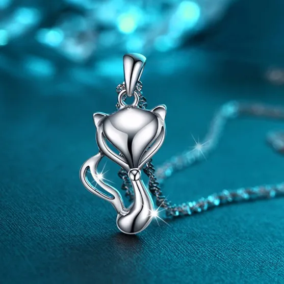 

Прекрасные металлические подвески из стерлингового серебра 925 пробы с изображением лисы для женщин и девочек, модные ювелирные изделия для свадебной вечеринки, подарочный аксессуар