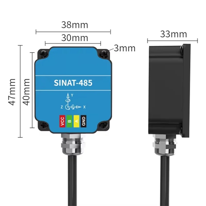 Daily Sale Dual-Axis Inclination Sensor SINAT Angle IMU Accelerometer SINAT-485 Angle IMU Accelerometer