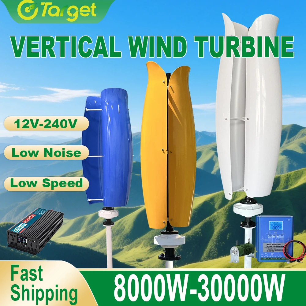 

High Efficiency 10000W Wind Turbine 12V 24V 48V Output Voltage 220V 230V 240V Mppt Home Appliance Off Grid System Power Supply