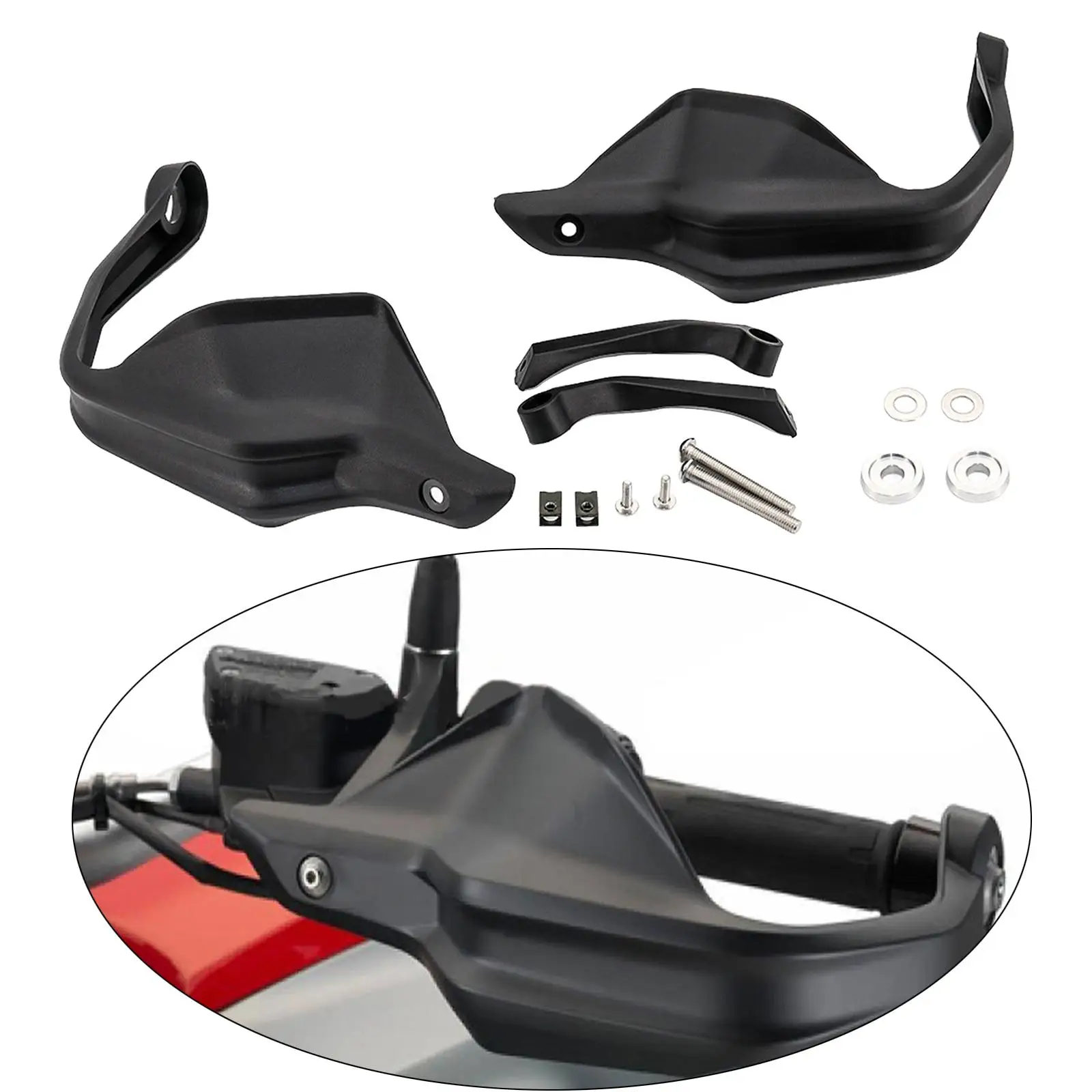 

Motorcycle Handlebar Hand Guard Hand Shield Protector Protective Compatible with