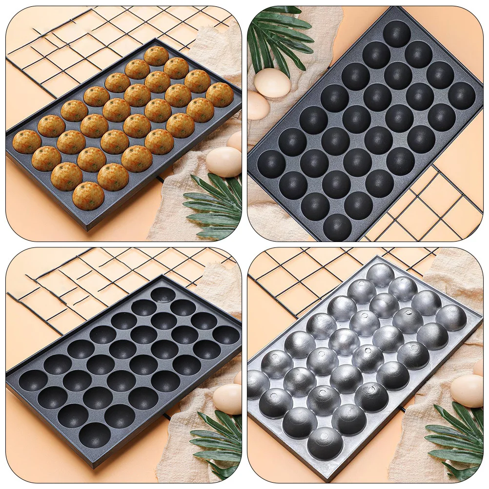 

Pan Nonstick Aluminum Baking Tray 28-Hole Easy Clean DIY Tool Pan Octopus Balls Maker Egg Tray Grill Plate
