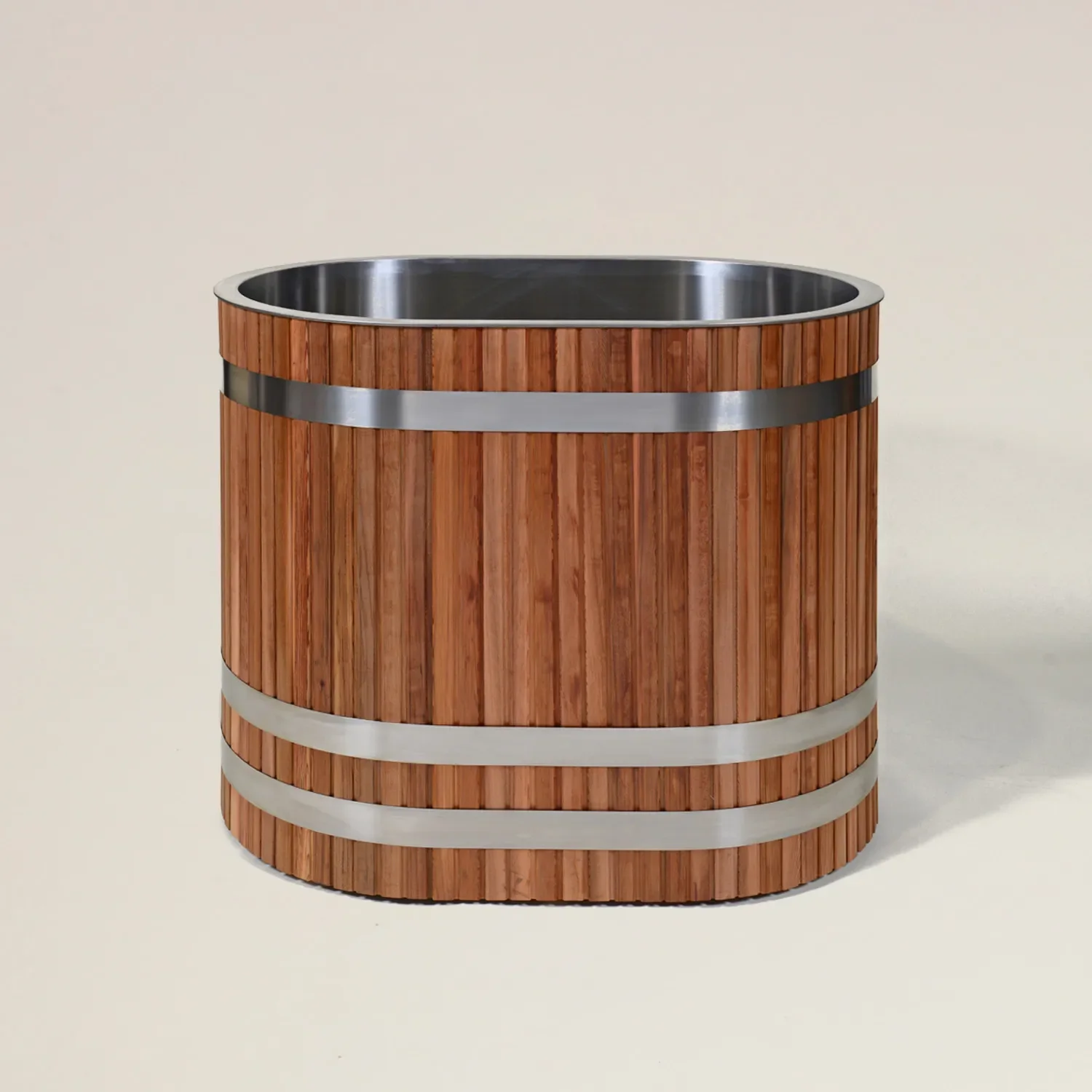 

STLFHigh Quality Solid Wood Indoor/Outdoor Plunge Tub Quality Sauna Ice Bath Recovery Pod Ice Bucket