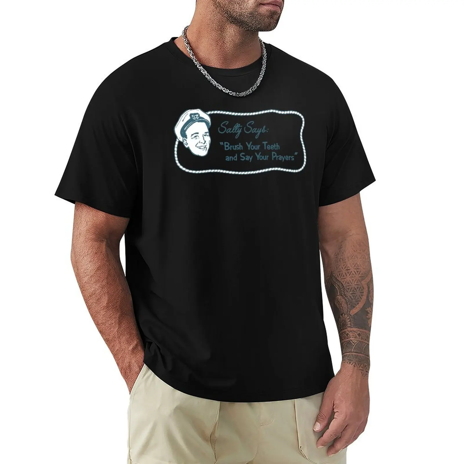 

BRUSH YOUR TEETH AND SAY YOUR PRAYERS! T-Shirt funny meme t-shirts animal prinfor boys oversized t shirt t shirt for men