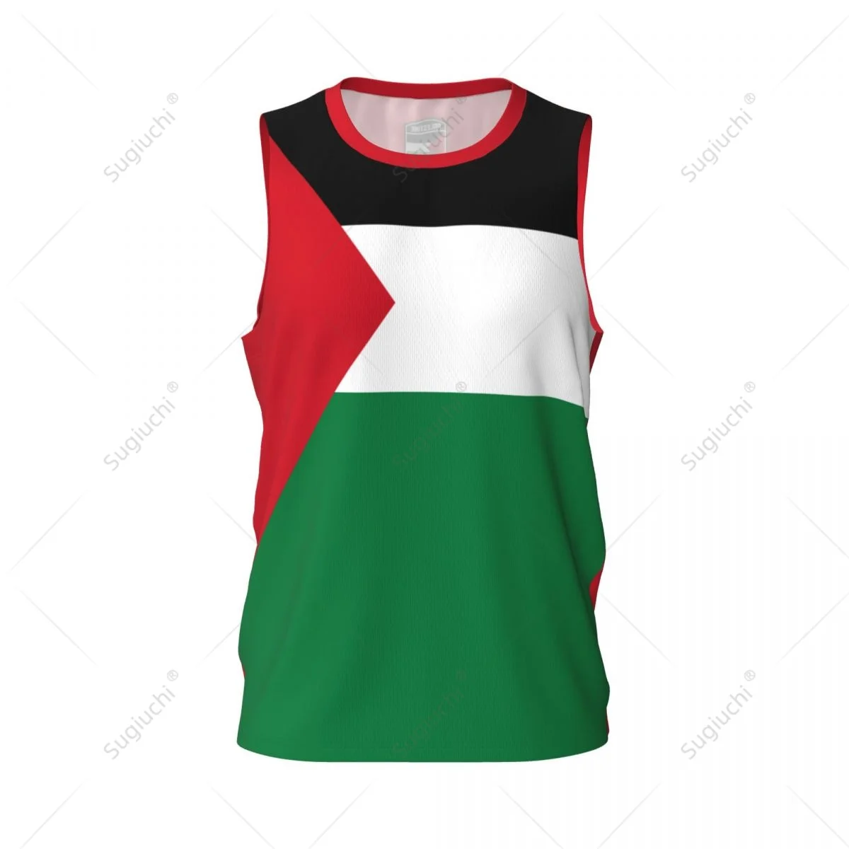 Palestine Flag Basketball Sports Jersey Men Boys Multifunction Running Fitness Sleeveless tshirt Exclusive Custom Name Nunber