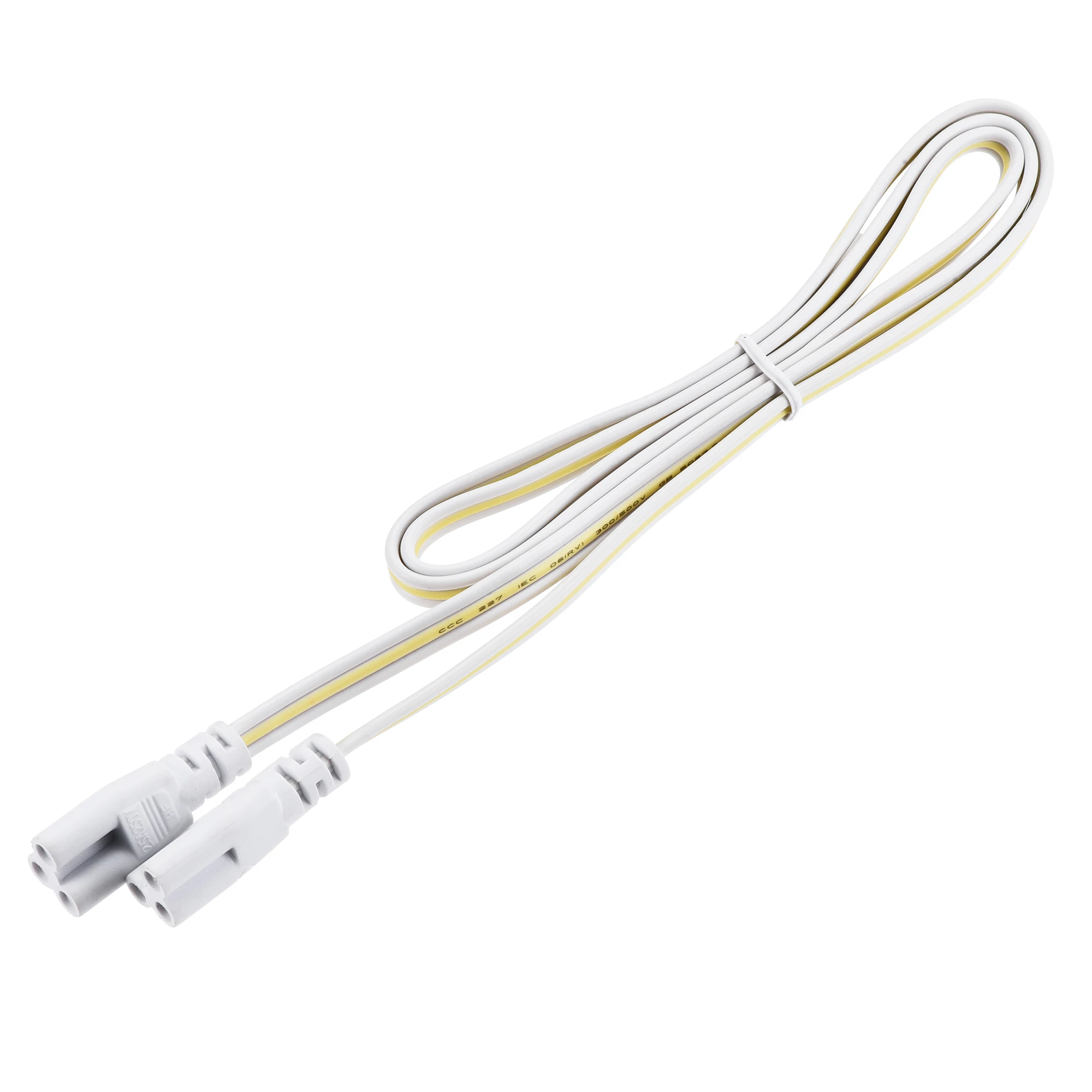2/4Pcs T4 T5 T8 Double End 3Pin LED Tube Connector Cable Wire T4 T5 T8 Extension Cord For Integrated LED Fluorescent Light Tube