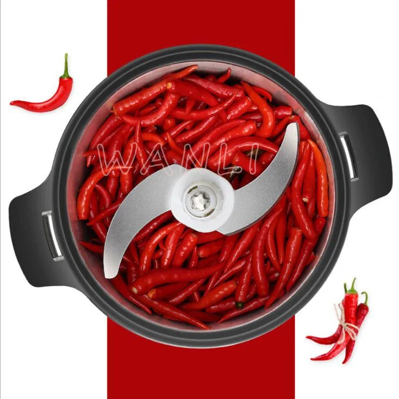 Мясорубка на 6 л, коммерческая электрическая мясорубка для чеснока, пищевая нержавеющая сталь, большая емкость