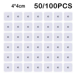 100/50PCS Electrode Pads Gel Patch For TENS Pulse Physiotherapy Massager Slimming Nerve EMS Muscle Stimulator Electrode Stickers