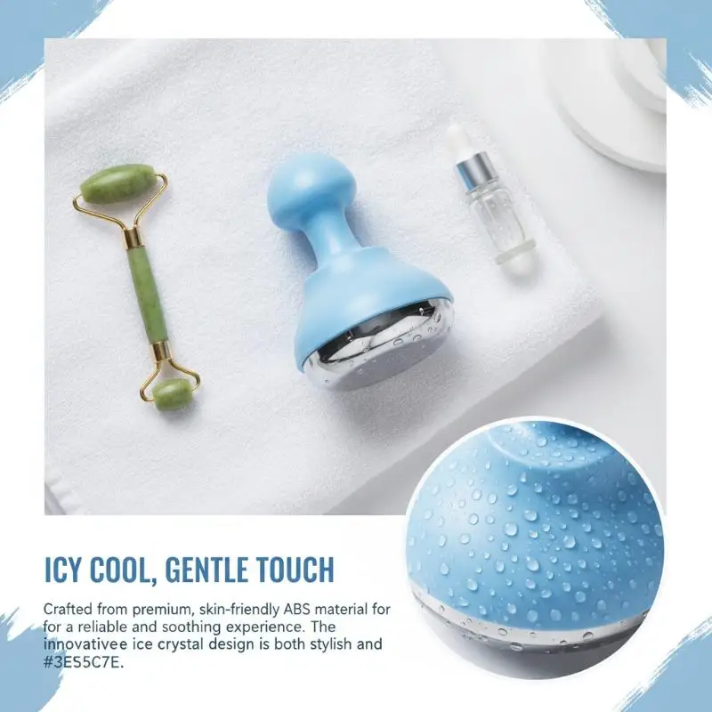 Ice Face Roller Massager Cold Cryo Stick For Facial Puffiness Relief Lifting Firming Skin Cooling Beauty Tool 1PC
