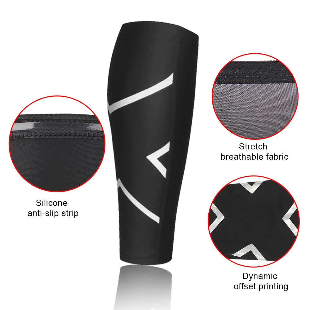 1Pcs Calf Compression Sleeves for Men & Women - Leg Sleeve and Shin Splints Support - Ideal for Leg Cramp Relief, Varicose Veins
