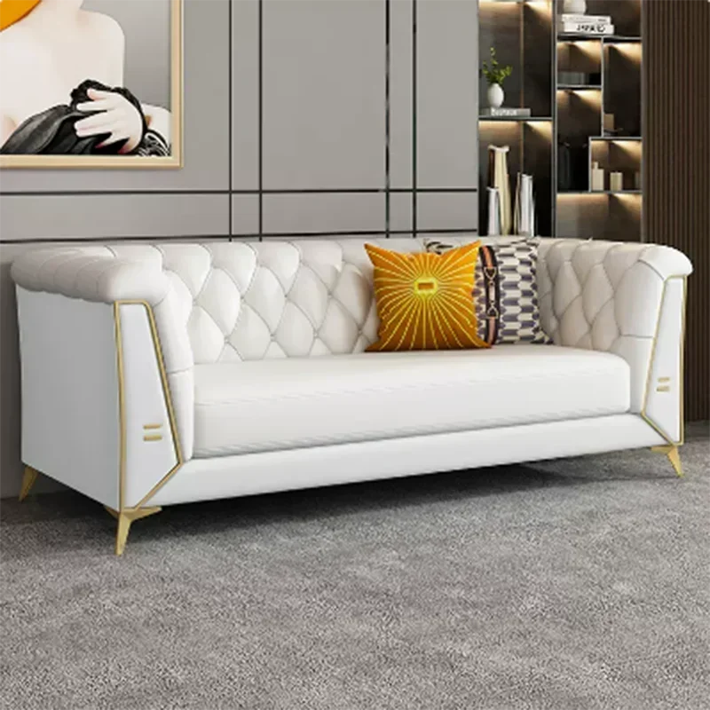 Modern Corner Living Room Sofa Leather Nordic European Living Room Sofa Prefabricated Oturma Odası Kanepeleri Furniture