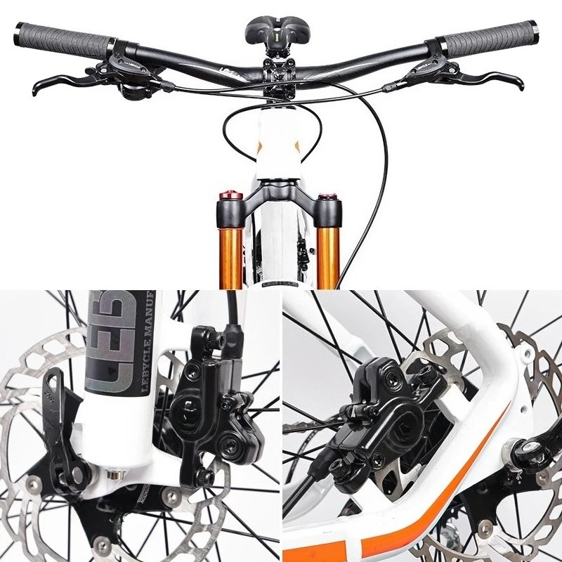 Mountain Bike Hydraulic Disc Brake Kit Front & Rear Caliper Full Set Universal Mod Parts