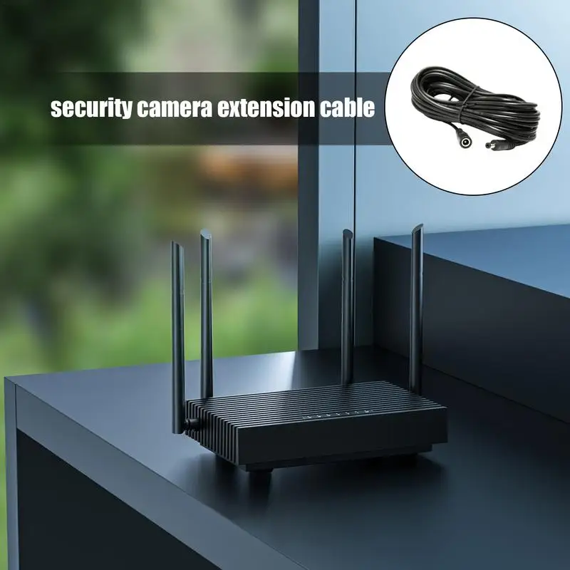 DC Camera Extension Cable Male To Female 2.1mm X 5.5mm DC 12V Camera Extension Cable Home And Business Security Camera Cable For