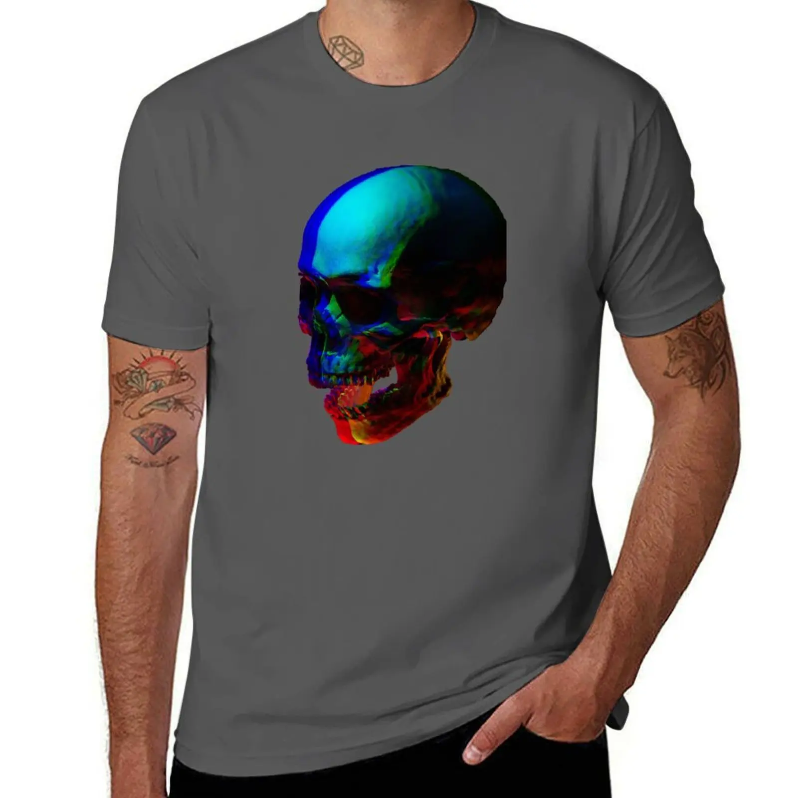3D Cool Skull T-Shirt Plus Size Comfort Fit Tee