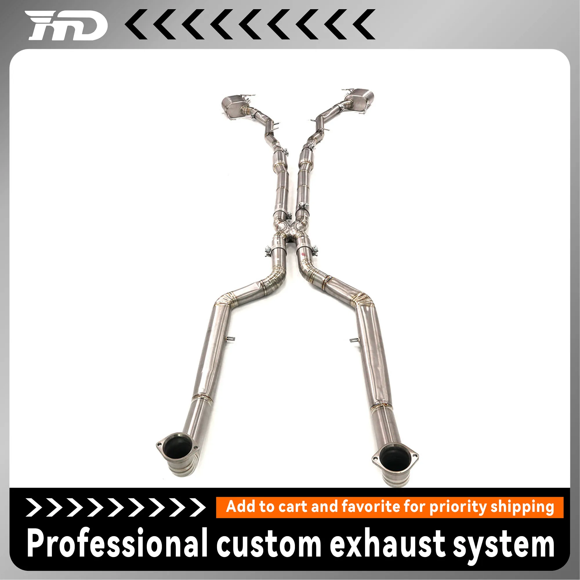 

for BMW 750i F02 4.4T titanium alloy tail valve exhaust pipe improve performance and sound quality car accessories