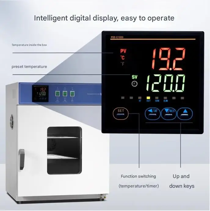 فرن تجفيف كهربائي بدرجة حرارة ثابتة من فوب، تسخين درجة حرارة عالية، فرن صناعي صغير، مجفف طبي، تجفيف المختبرات #3