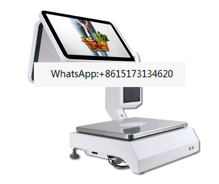 Digital scale cash register/touch screen pos system with scale/weighing pos system