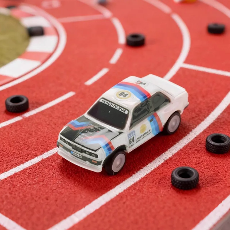 HSP TinyGear 1/64 Mini voiture télécommandée RC Simulation de bureau roue motrice arrière voiture de course plat course compétition jouet