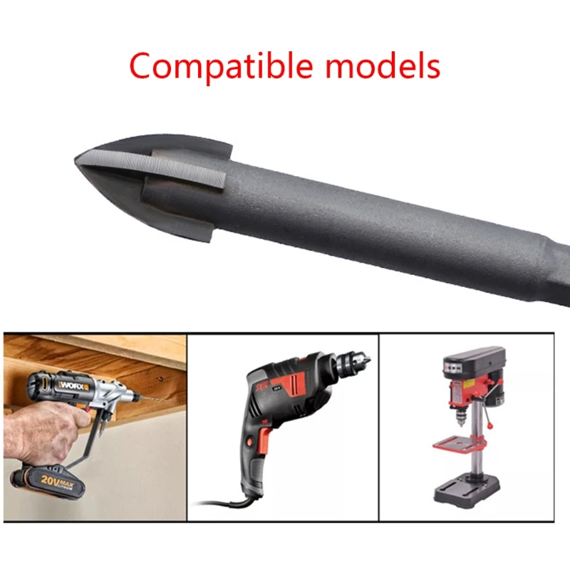High-quality Multifunctional Cemented for Triangle Drill Tile Drill for Brick Plastic Tile and Drosphip