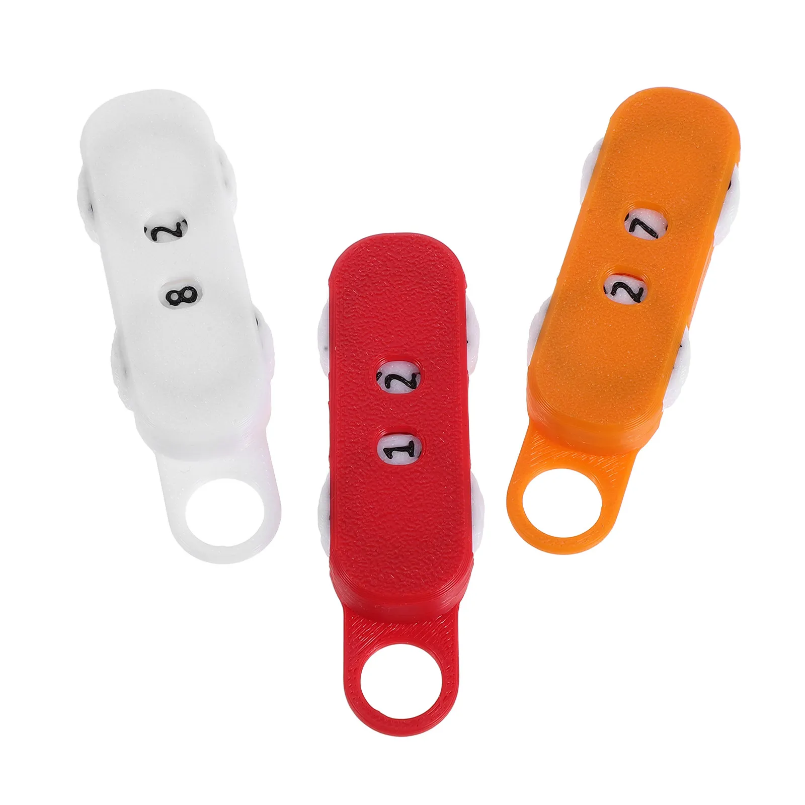 3Pcs Portable Knitting Row Counter Manual Resettable Barrel Style Stitch Tracker for Sweaters Hats Scarves Crochet Projects
