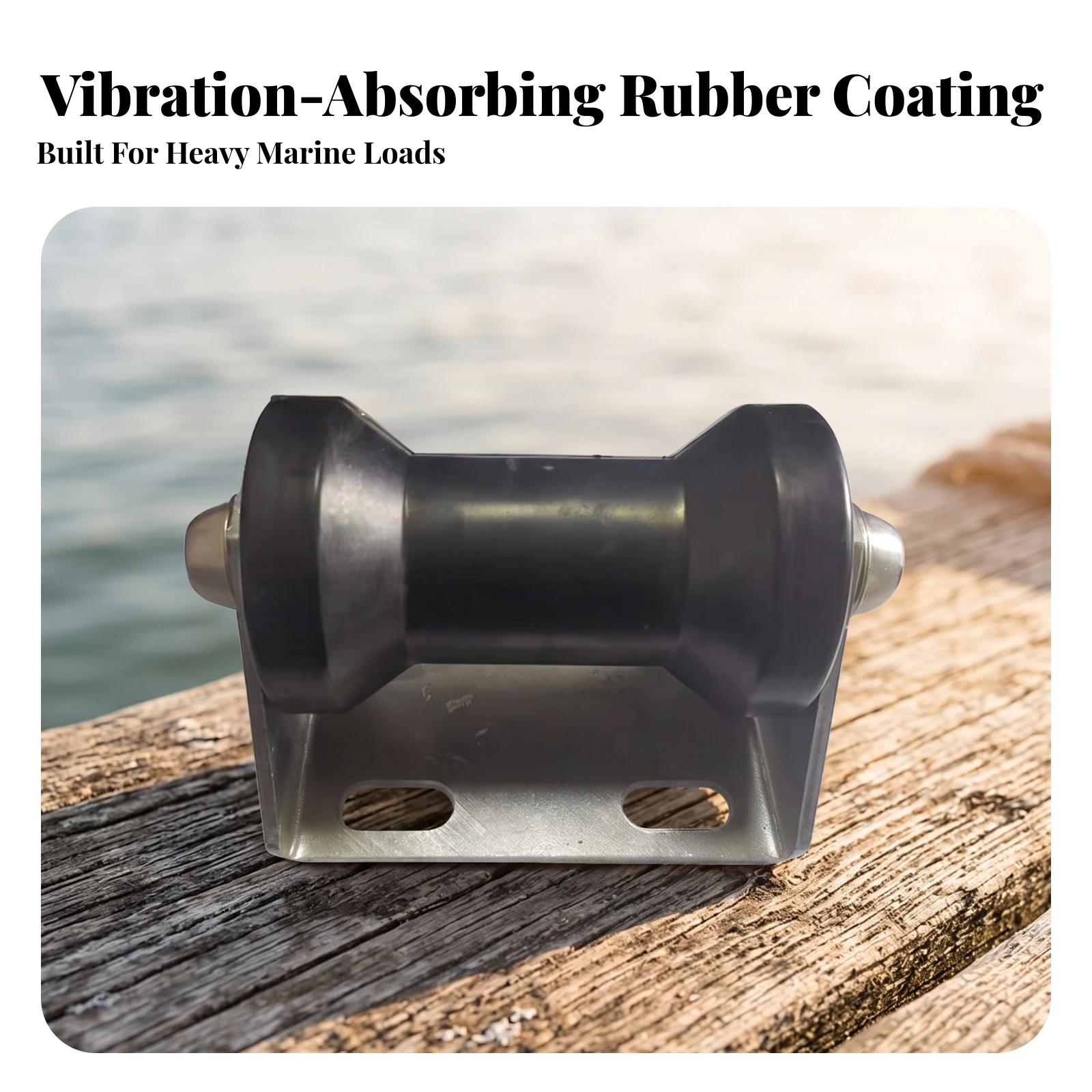 Boat Trailer Roller Bracket Rubber Boat Trailer Roller with Bracket Hardware Compact Reinforced