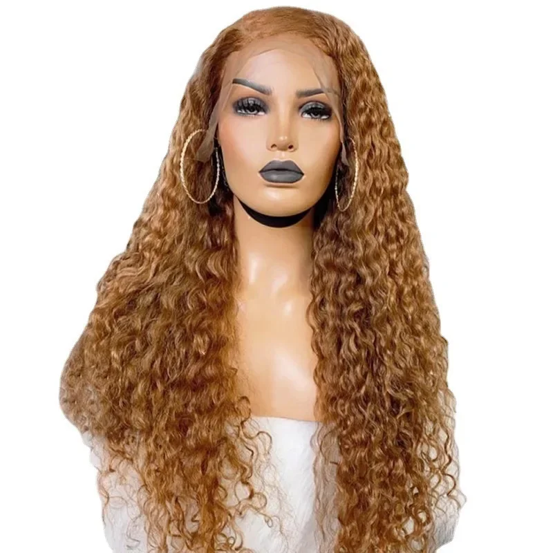 

2023 new lace wig cover, European and American women's long curly hair, small curly lace wig headgear